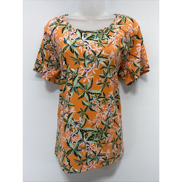 Rebecca Malone Women’s Hawaiian Floral Tee Large - Picture 1 of 6